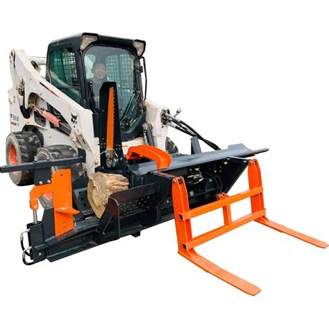 wood processor attachment for skid steer loader|skid steer mounted firewood processor.